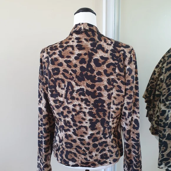 Leopard 🐆 Print Jacket Size M - Picture 7 of 9